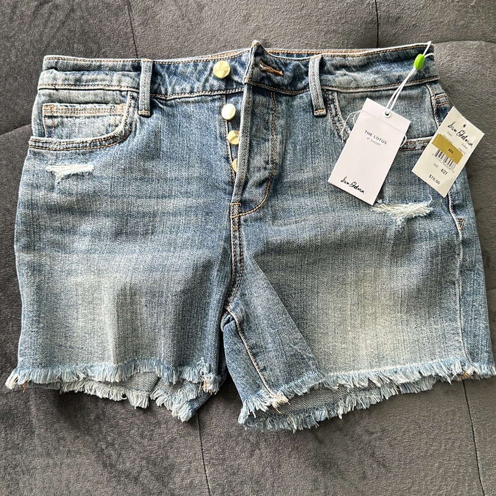 NWT Sam Edelman - The Lotus Short - Denim Jean Short - Size 4 / 27 - Arnette